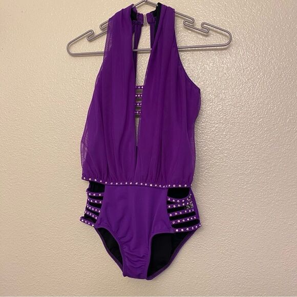 Purple Kids Dance Costume - Picture 2 of 11